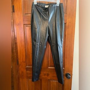 Laura Reg sz 8  pleather pants.  Black like New